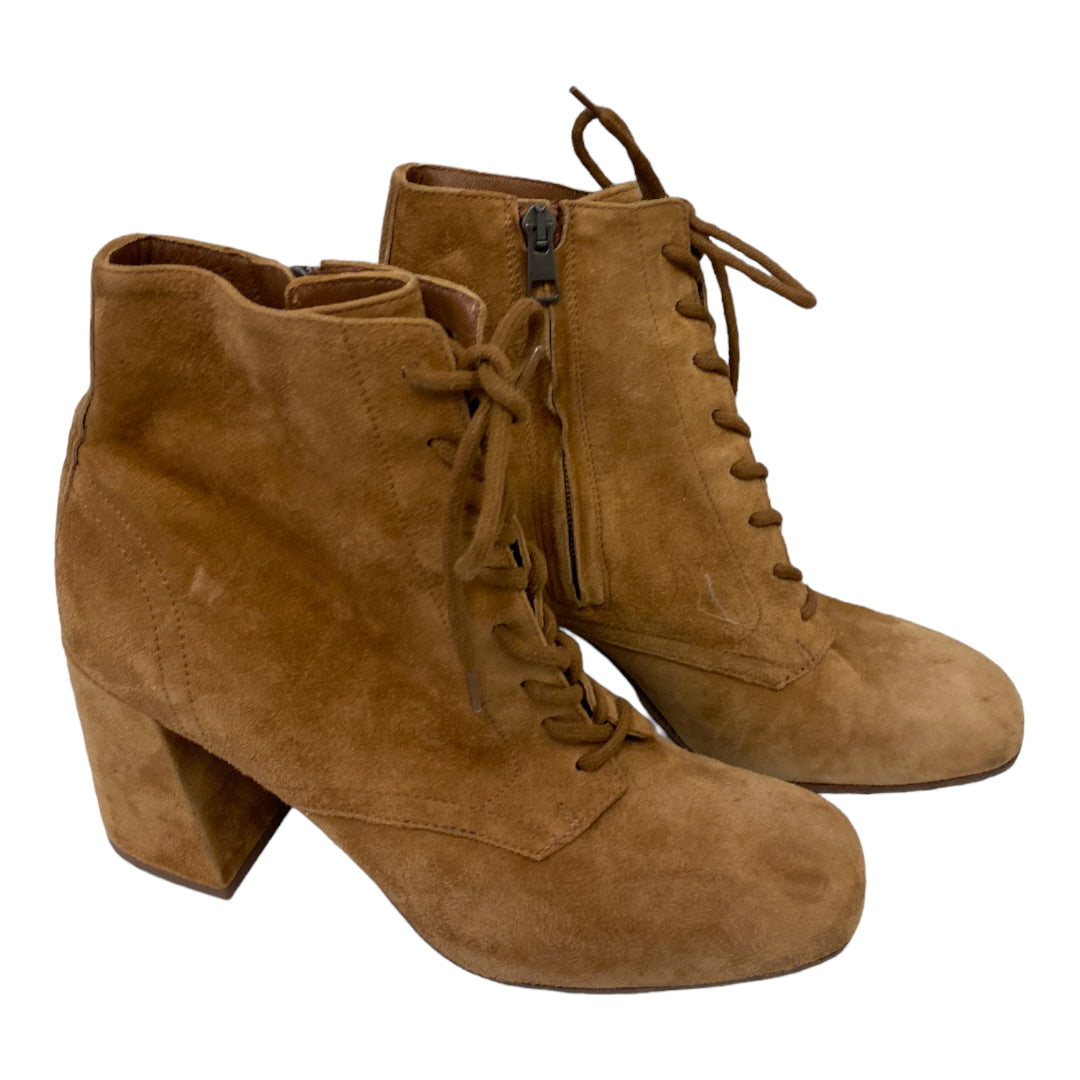 Vince Tan Suede Boots, 8.5