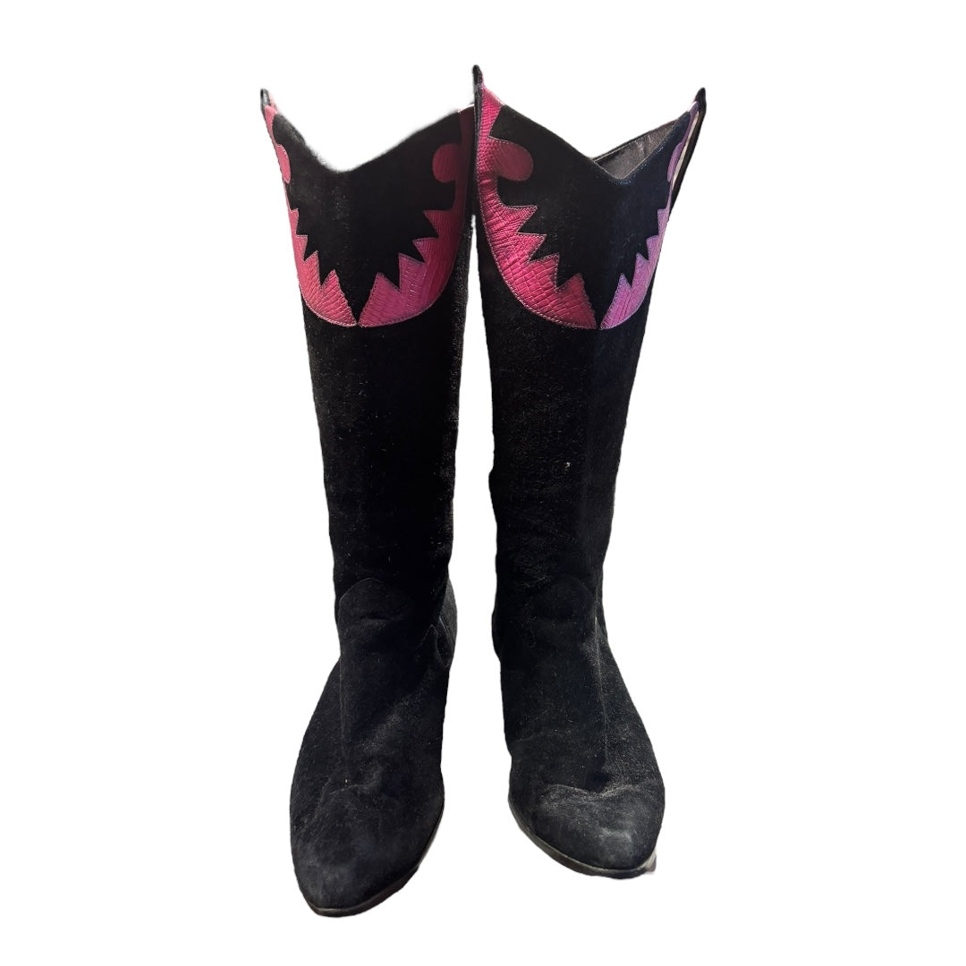 Black Cowboy Boots, 8.5
