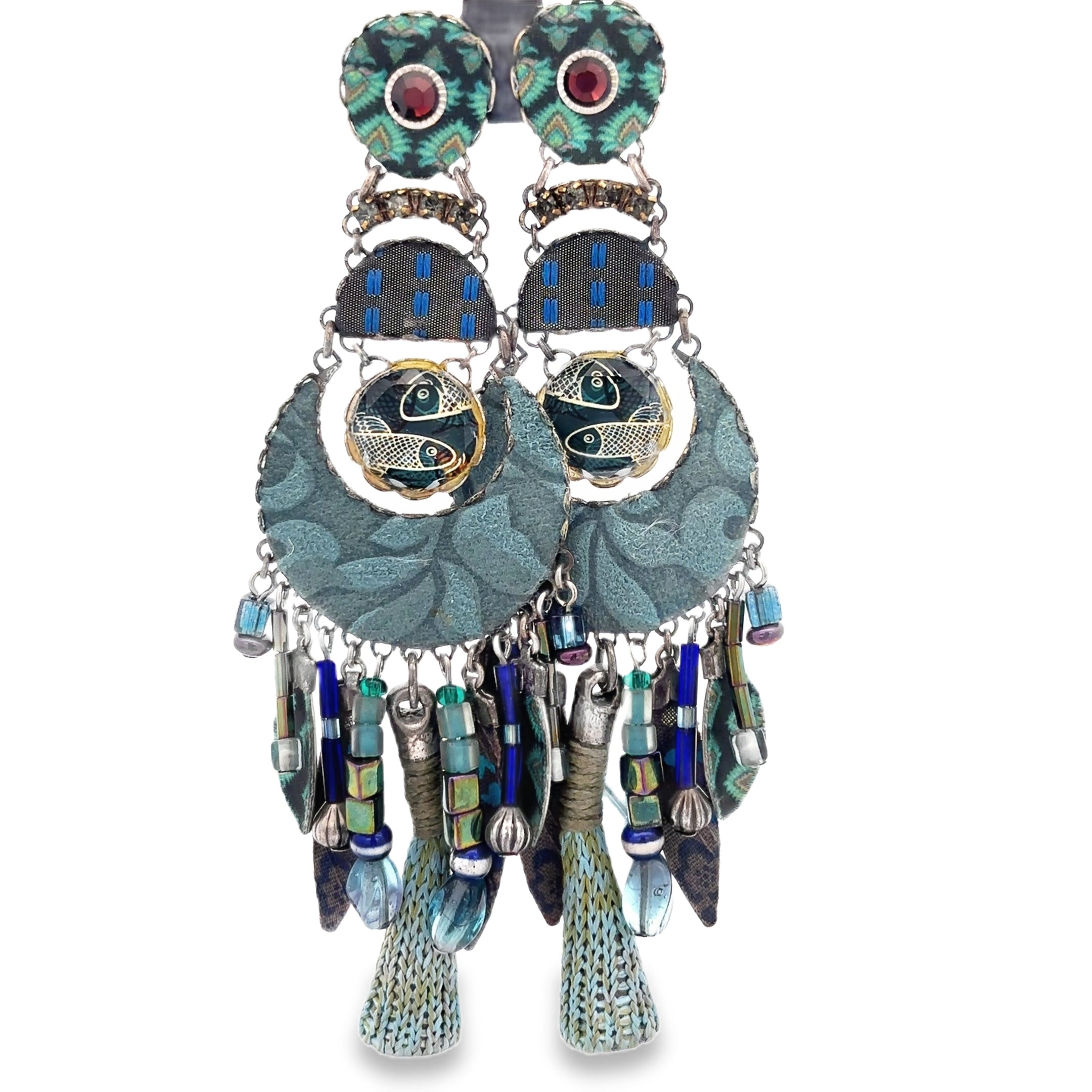 Ayala Bar Blue Circle Earrings