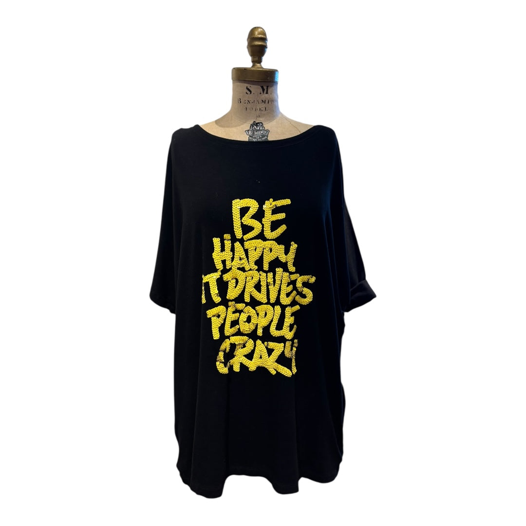 Rock N Karma Black + Yellow Tunic, 1X