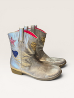 Load image into Gallery viewer, Billie Blush Sliver Boots, 9
