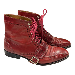 John Fluevog Red Shoes, Mens 8.5 (Womans 10.5)