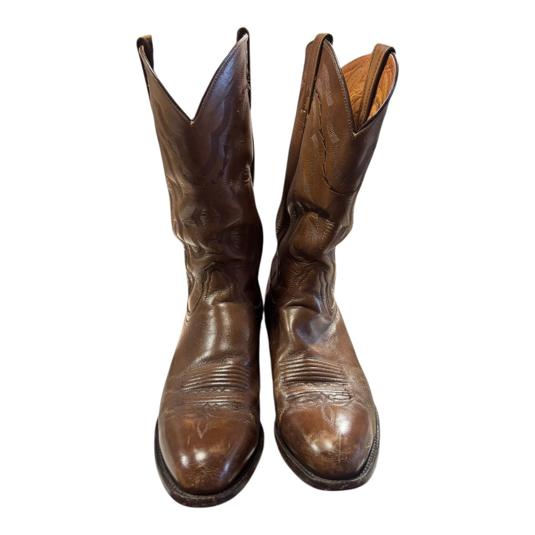 Lucchese Brown Boots, Mens 9.5