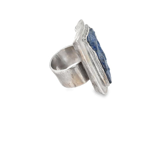 Lapis Lazuli Ring set in Sterling Silver, 7.5