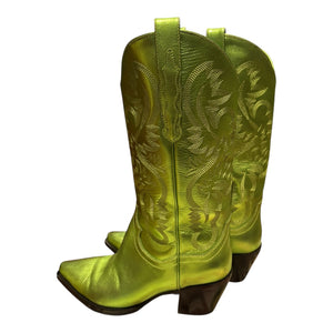 Jeffery Campbell Green Boots, 7.5