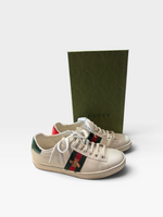 Load image into Gallery viewer, Gucci White/Red/Green Shoes, 38.5
