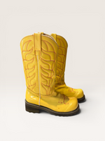 Load image into Gallery viewer, John Fluevog Yellow Cowboy Boots, 6
