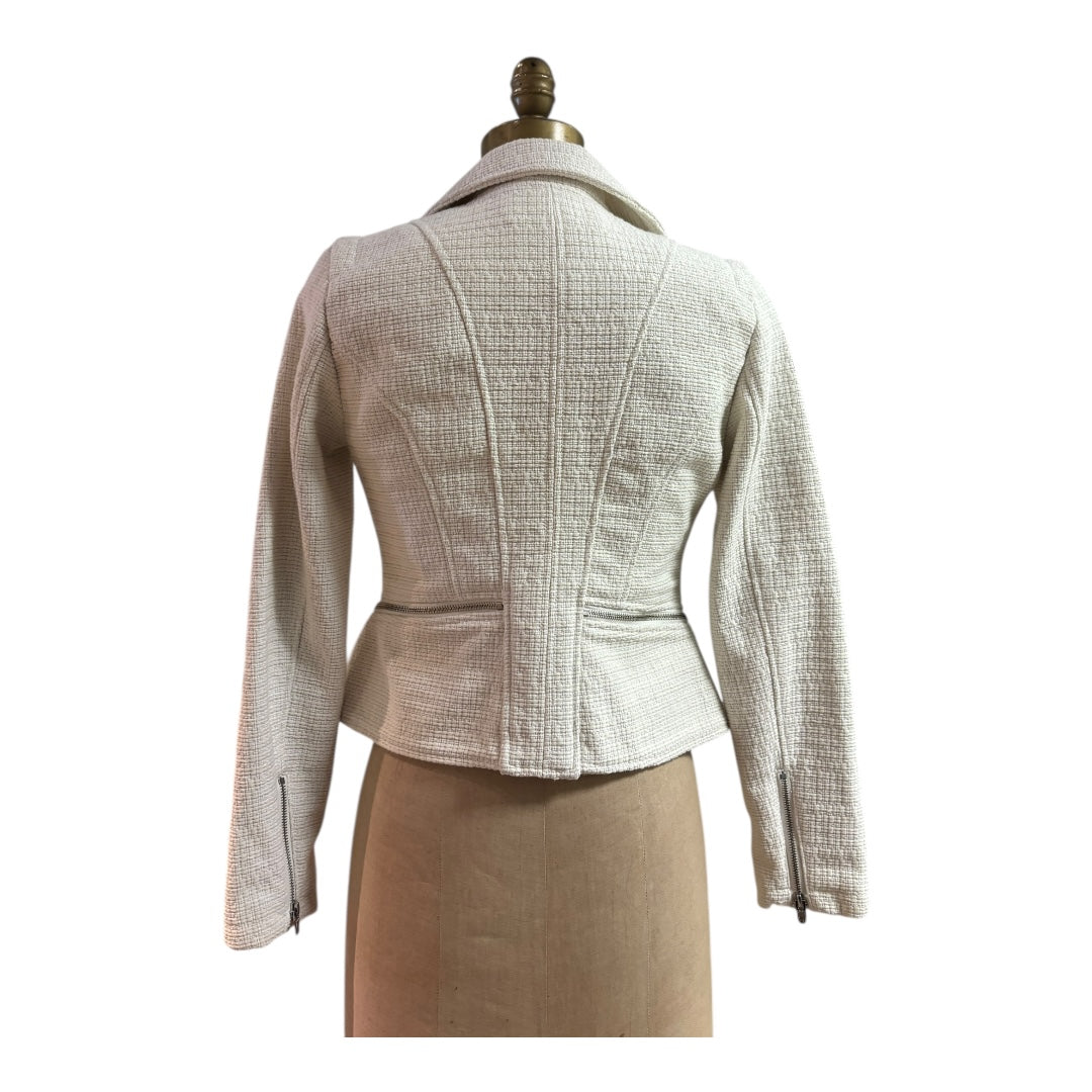 Blank NYC Cream Jacket, Extra Small