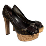 Load image into Gallery viewer, Louis Vuitton Brown Heels, 36
