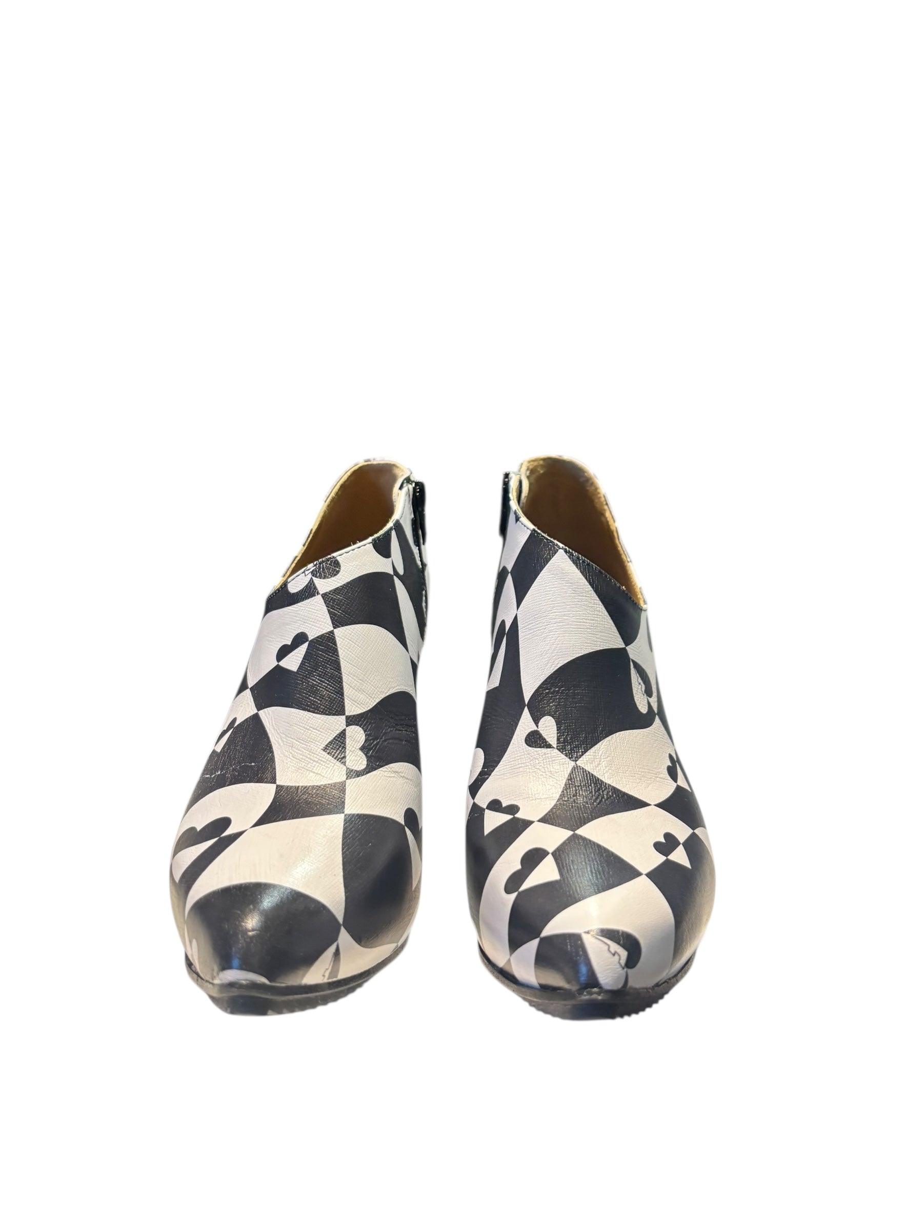 John Fluevog Black + White Shoes, 7