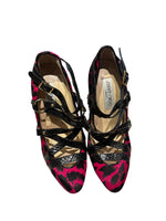 Load image into Gallery viewer, Jimmy Choo Pink + Black Heels, 36.5
