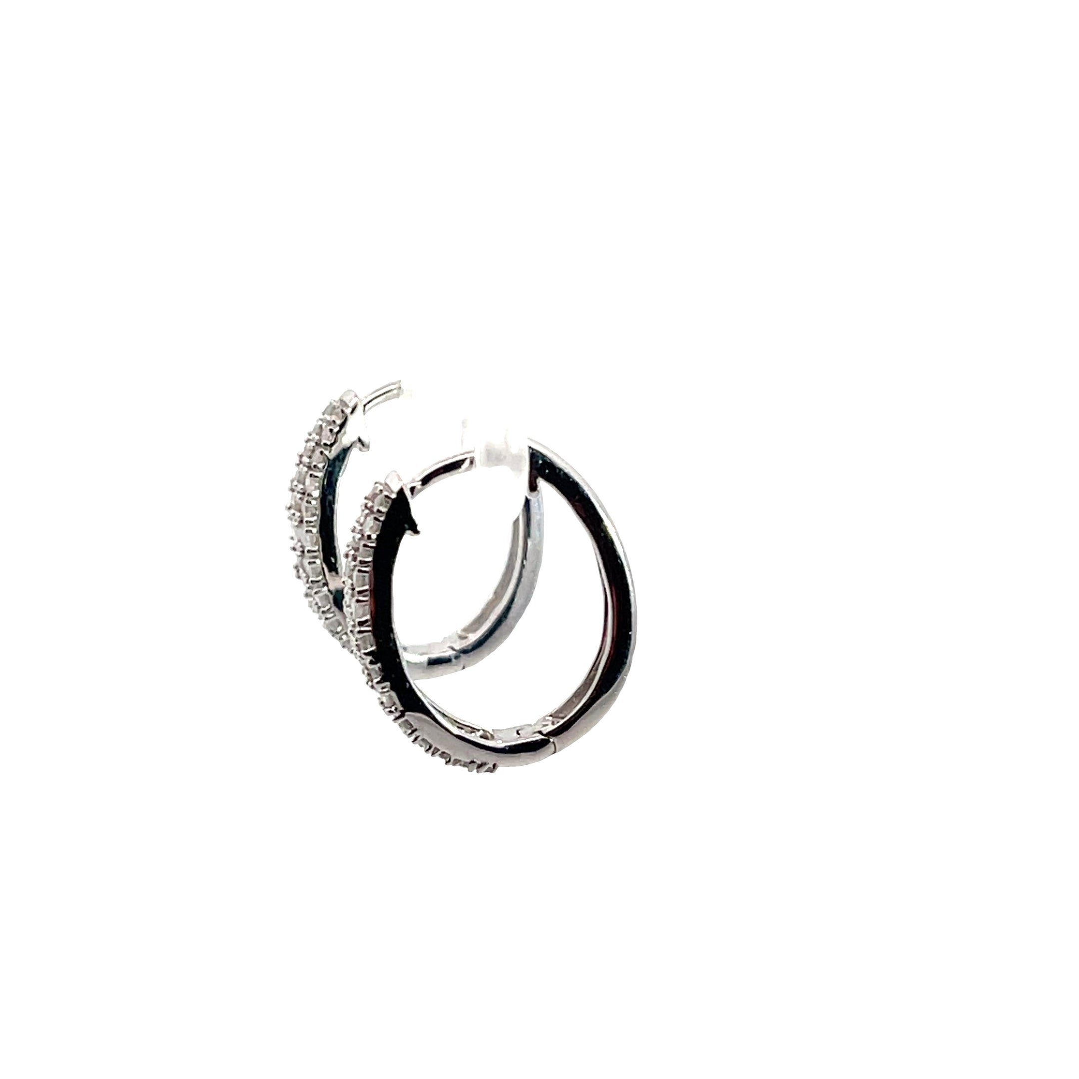 .5 Carats Diamond Earrings set in Sterling Silver