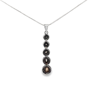 2.5 Carat Polki Diamond Necklace set in Sterling Silver on 17.5 inch Sterling Silver Chain