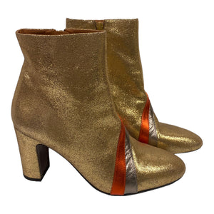 Chie Mihara Gold+Orange+Bronze Boots, 39