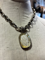 Load image into Gallery viewer, Stephen Dweck Silver and Mother of Pearl Necklace and Pendant
