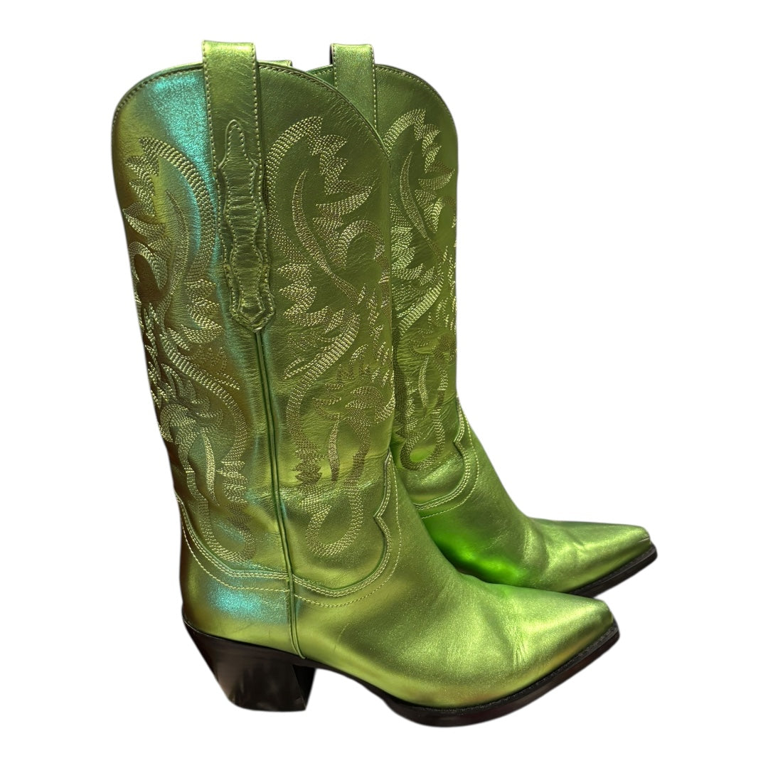 Jeffery Campbell Green Boots, 7.5