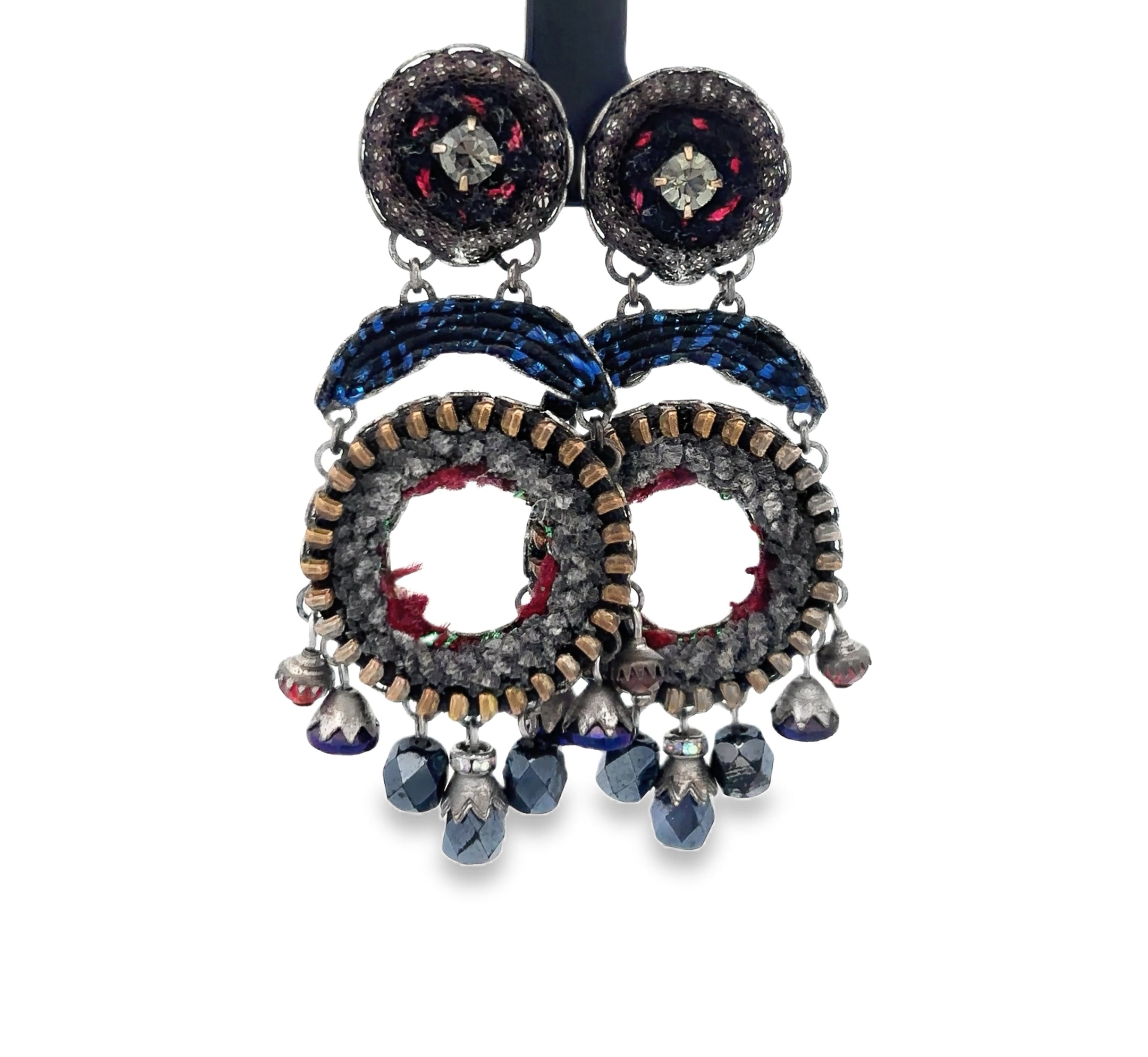 Ayala Bar Grey + Navy Earrings