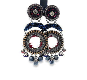 Ayala Bar Grey + Navy Earrings