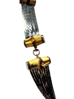 Load image into Gallery viewer, Gucci Silver+Bamboo Necklace
