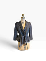 Load image into Gallery viewer, Armani Collezioni Grey/White Blazer, 6/Small

