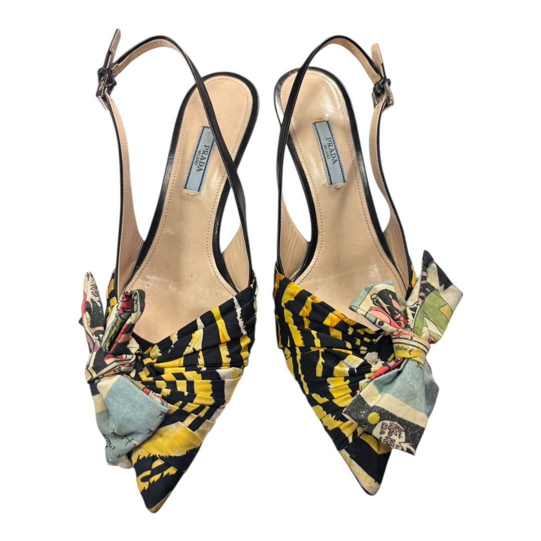 Prada Black + Mutli Shoes, 39