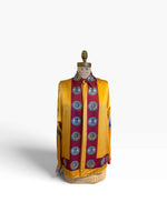 Load image into Gallery viewer, Yves Saint Laurent Rives Gauche Yellow+Burgundy Top, Medium/Large
