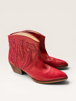 Load image into Gallery viewer, Zara Red Cowboy Boots, 39/8
