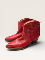 Load image into Gallery viewer, Zara Red Cowboy Boots, 39/8
