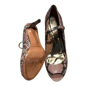 Coach Snakeskin Heels, 9.5