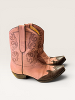 Load image into Gallery viewer, Old Gringo Pink+Brown Cowboy Boots, 10
