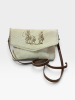 Load image into Gallery viewer, American Darling Hair on Hyde Cream Purse
