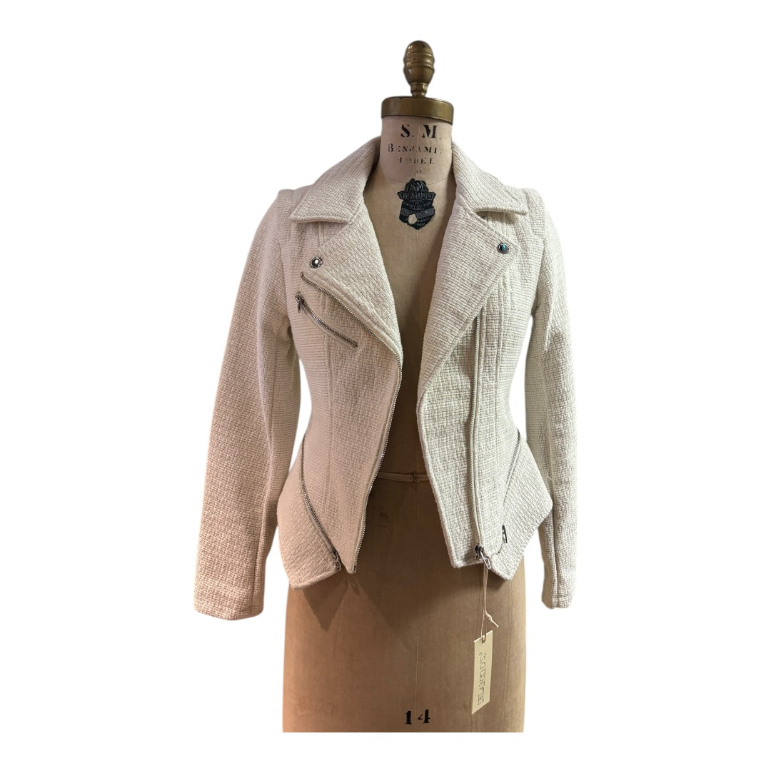 Blank NYC Cream Jacket, Extra Small
