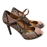 Load image into Gallery viewer, Coach Snakeskin Heels, 9.5

