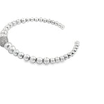 Load image into Gallery viewer, Sterling Silver and Diamond Ball Cuff
