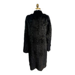 Load image into Gallery viewer, FLAG Black Fur Coat with Matching Scarf, Medium/Large
