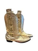 Load image into Gallery viewer, Steve Fleming Gold Boots, 8(fits VERY small)

