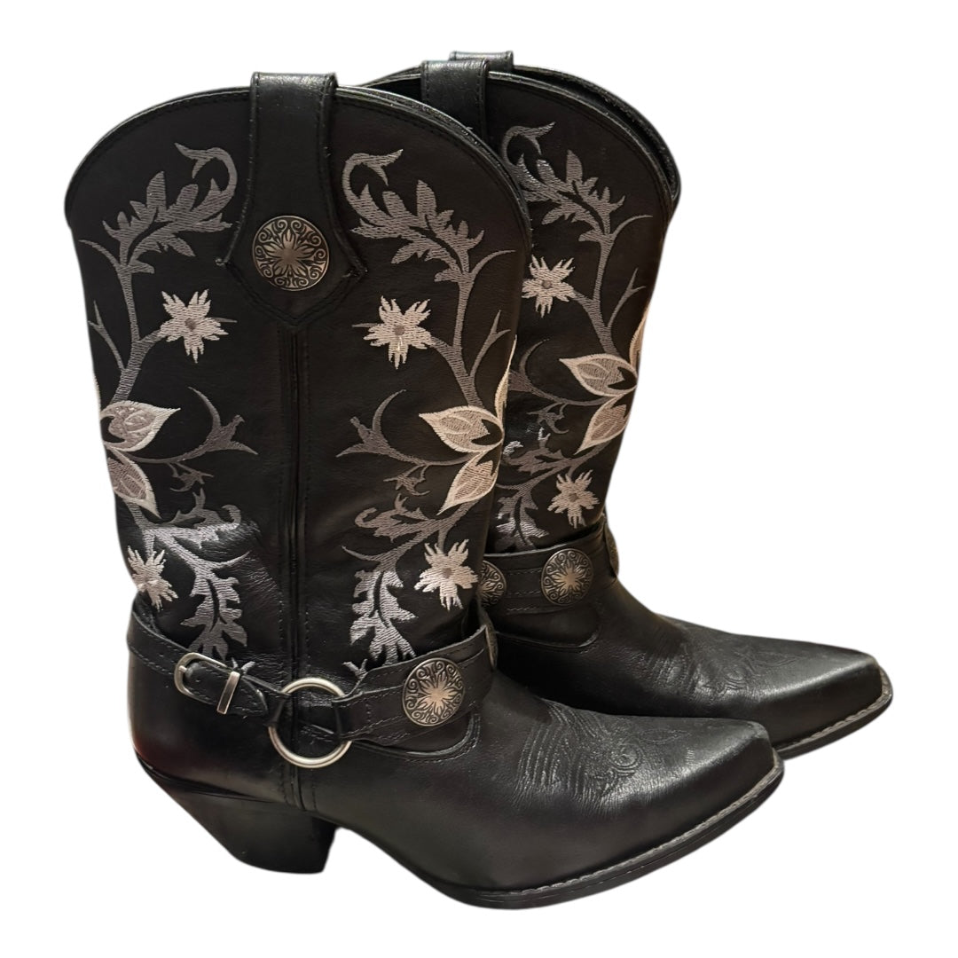 Durango Black Boots, 9