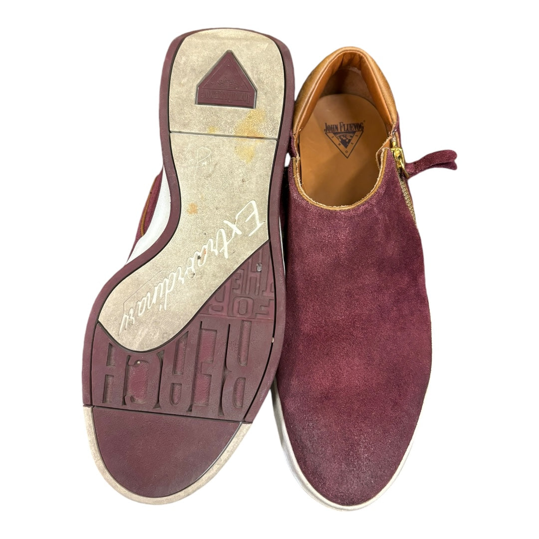 John Fluevog Burgundy Shoes, Mens 9 (Womans 11)