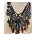Load image into Gallery viewer, Ayala Bar Sliver/Blue/Purple Necklace
