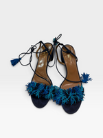 Load image into Gallery viewer, Aquazzura Navy Heels, 8.5
