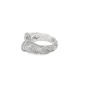 Polki Diamond ring set in Sterling Silver