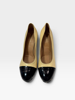 Load image into Gallery viewer, Dries Van Noten Yellow + Black Heels, 40
