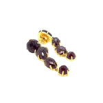 Load image into Gallery viewer, Ella Rae Garnet Earrings set in 14K Gold Plate over Sterling Silver
