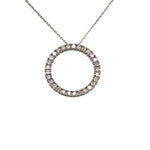 Load image into Gallery viewer, 3/4 Carat Diamond and Sterling Silver Pendant on 18 inch Sterling Chain
