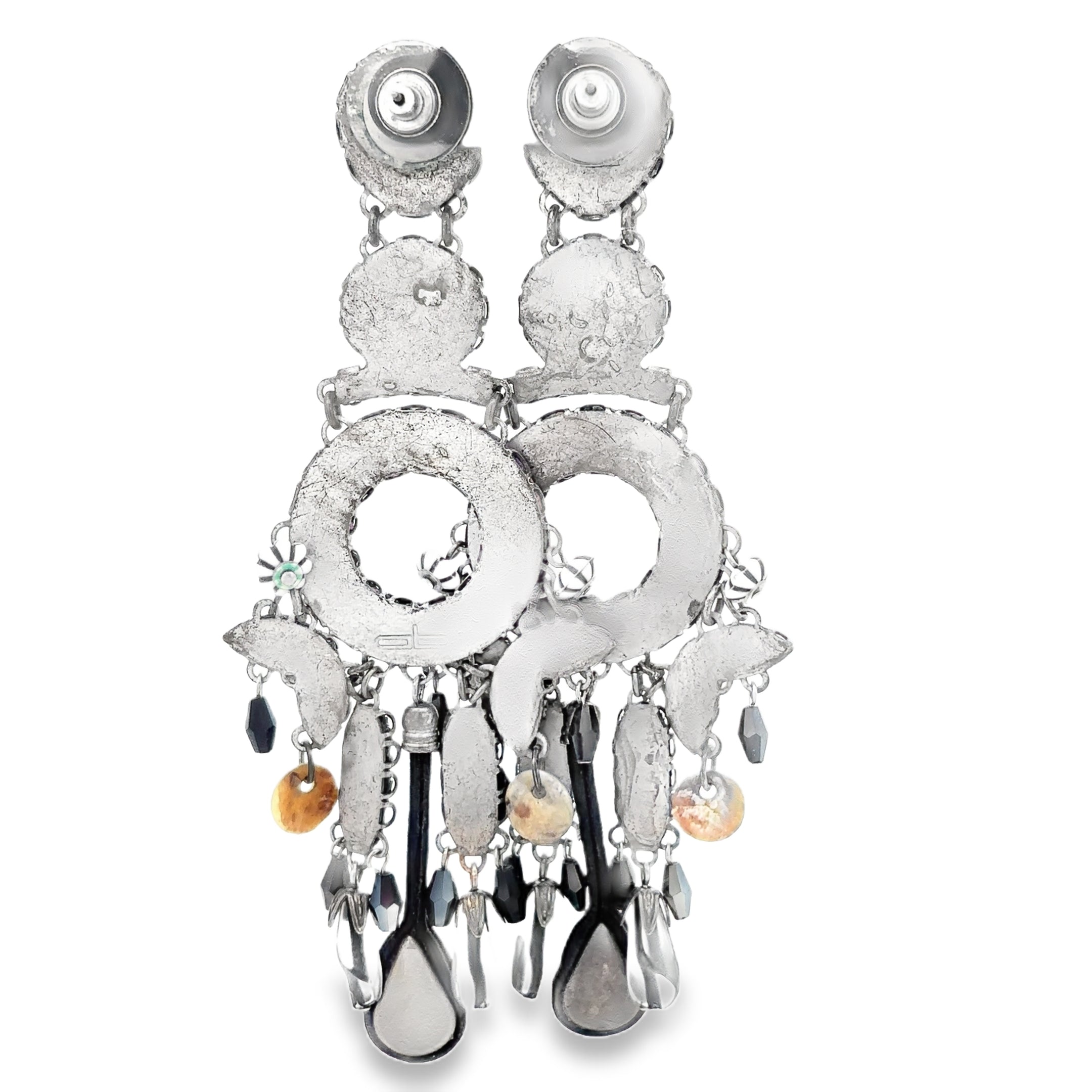 Ayala Bar Black/Orange/Purple Earrings