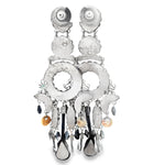 Load image into Gallery viewer, Ayala Bar Black/Orange/Purple Earrings
