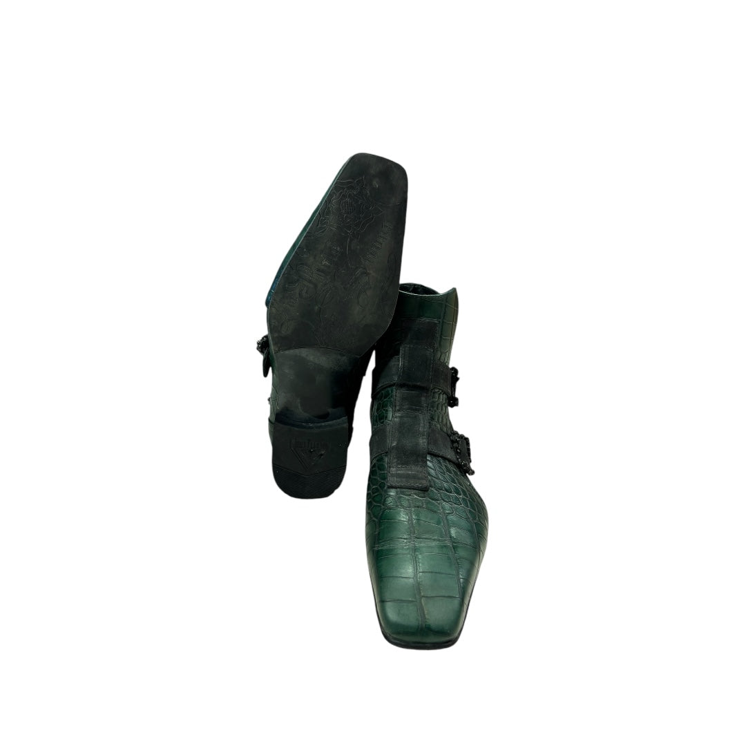 John Fluevog Green Booties, Mens 8 (Womans 10)