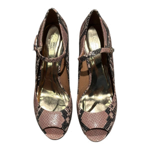 Coach Snakeskin Heels, 9.5