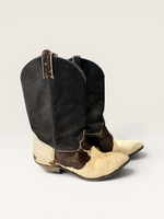 Load image into Gallery viewer, Black +Cream Boots, 10
