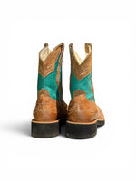 Load image into Gallery viewer, Fatbaby Brown + Green Boots, 7.5
